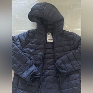 navy blue lightweight puffer jacket - GAP, boys size L (10-12)
